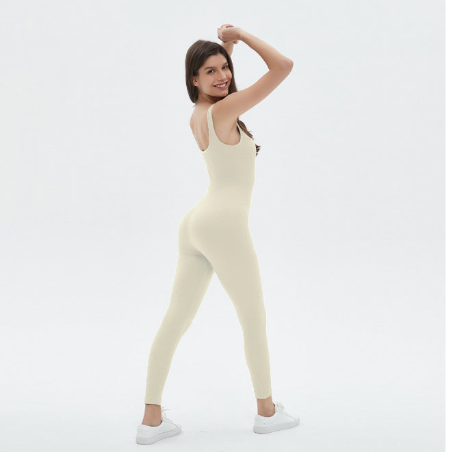 Damen figurbetontes Jumpsuit mit Spaghettiträgern R&B