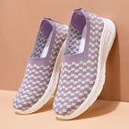 Damen Slip-On Sneakers mit flexiblem Strickdesign R&B