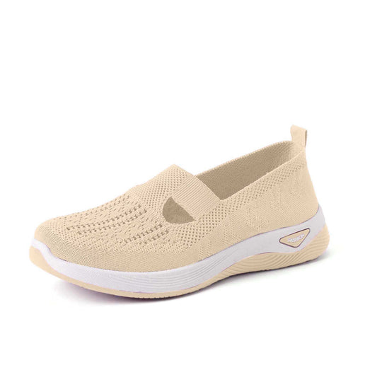 Damen Bequeme Slip-On Sneakers mit atmungsaktiver Netzstruktur R&B
