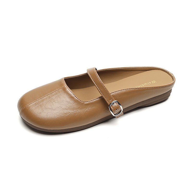 Damen bequeme Ballerinas mit verstellbarem Riemen R&B