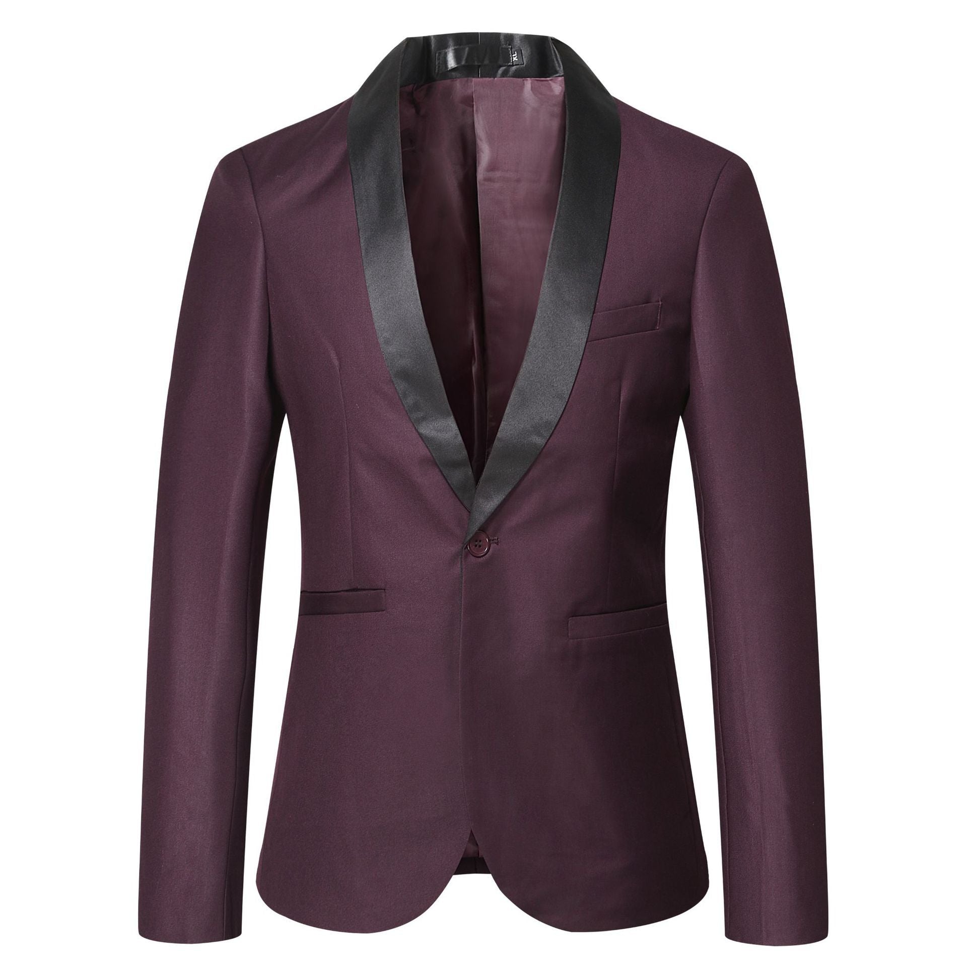 Herren eleganter Smoking-Blazer mit schickem Satinrevers