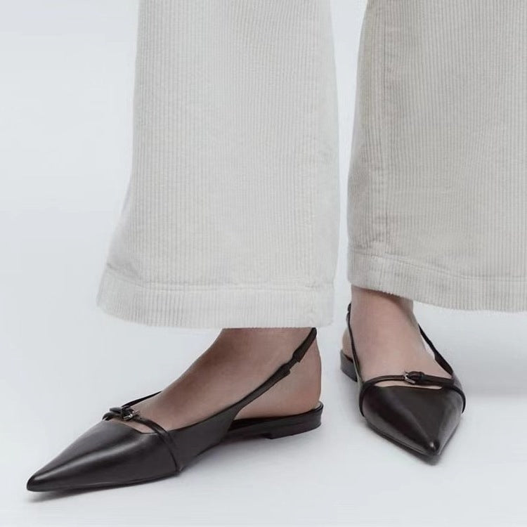 Damen elegante Slingback Ballerinas R&B