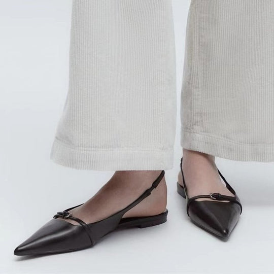 Damen elegante Slingback Ballerinas R&B