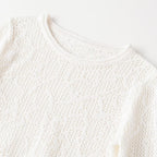 Damen Cropped Strickoberteil mit elegantem Längs-Muster R&B