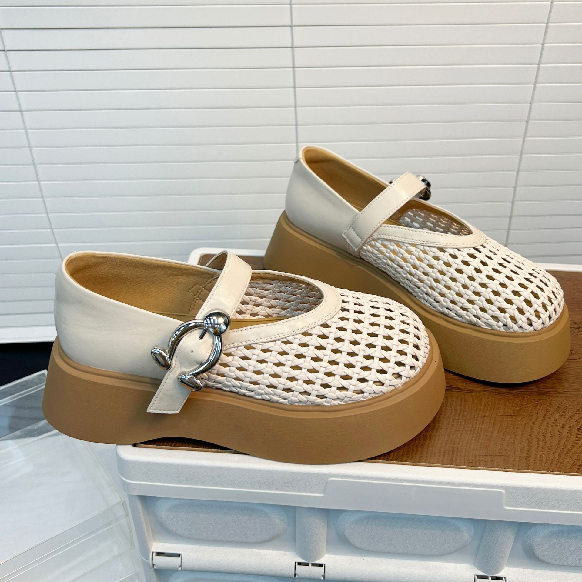Damen Komfortable Plateau-Schuhe mit Netzdesign R&B