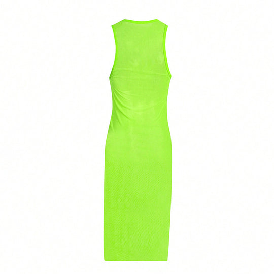 Damen Maxikleid mit seitlichem Raffungselement und trendigem Schnitt R&B