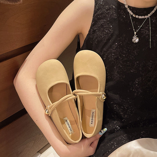 Damen Ballerinas mit elegantem Riemchen und komfortabler Sohle R&B