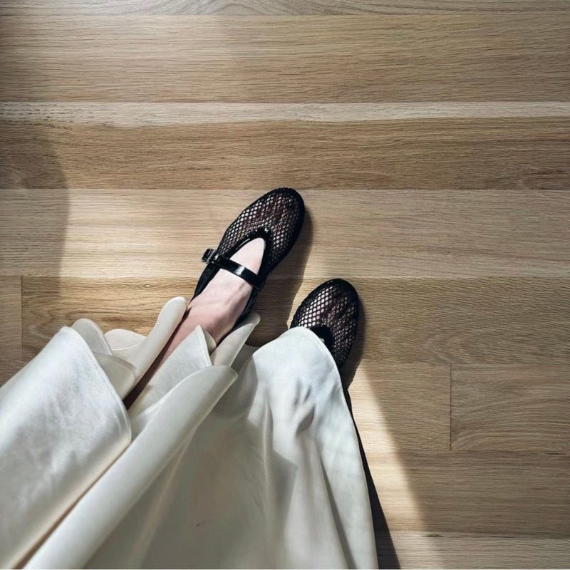 Damen Atmungsaktive Ballerinas mit Vintage-Design