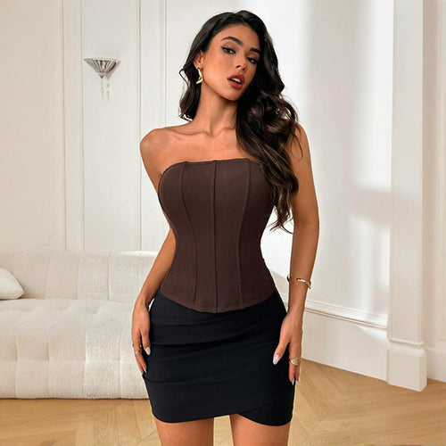 Damen Bustier-Oberteil mit figurformendem Design R&B