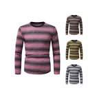 Herren Langarmshirt mit modernem Streifenmuster und komfortablem Schnitt