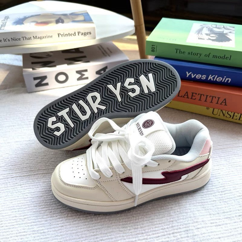 Damen Sportliche Sneaker mit atmungsaktiver Oberflächenstruktur und rutschfester Sohle