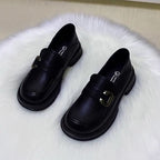 Damen Stilvolle Loafers mit modischem Schnallenverschluss
