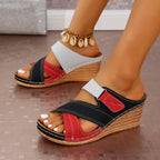 Damen bequeme Wedge Sandalen R&B