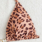 Damen Triangel-Bikini mit seitlichem Slip und verstellbaren Bändern R&B