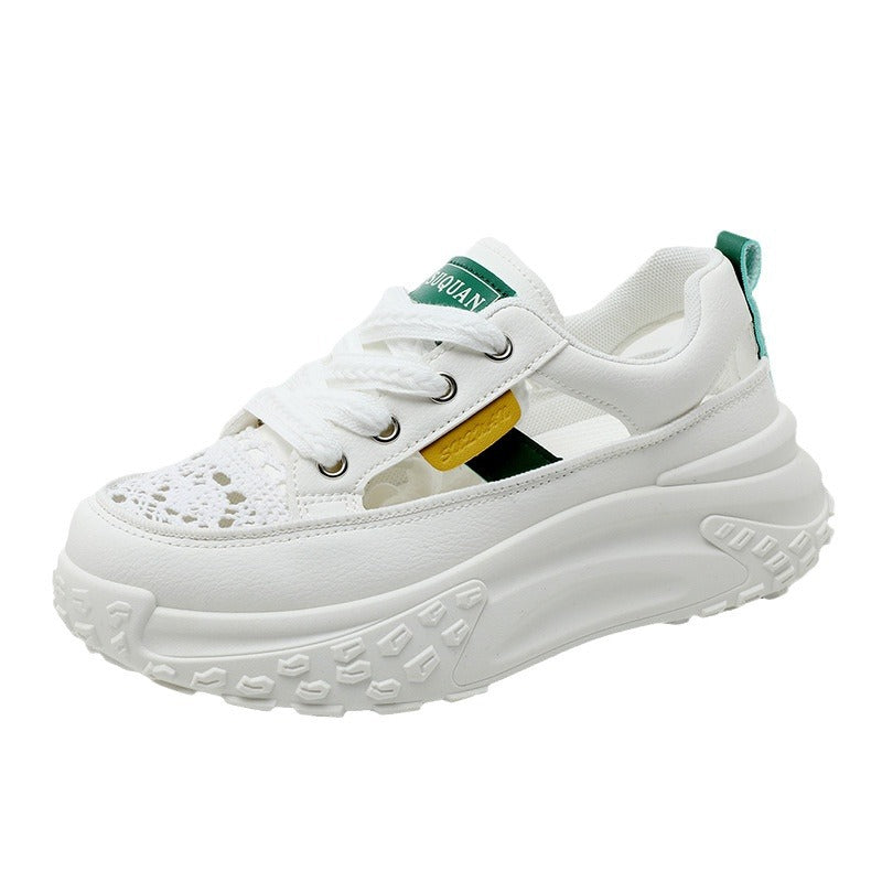 Damen Chunky Sneakers mit atmungsaktiver Oberflächenstruktur und innovativem Sohlenprofil R&B