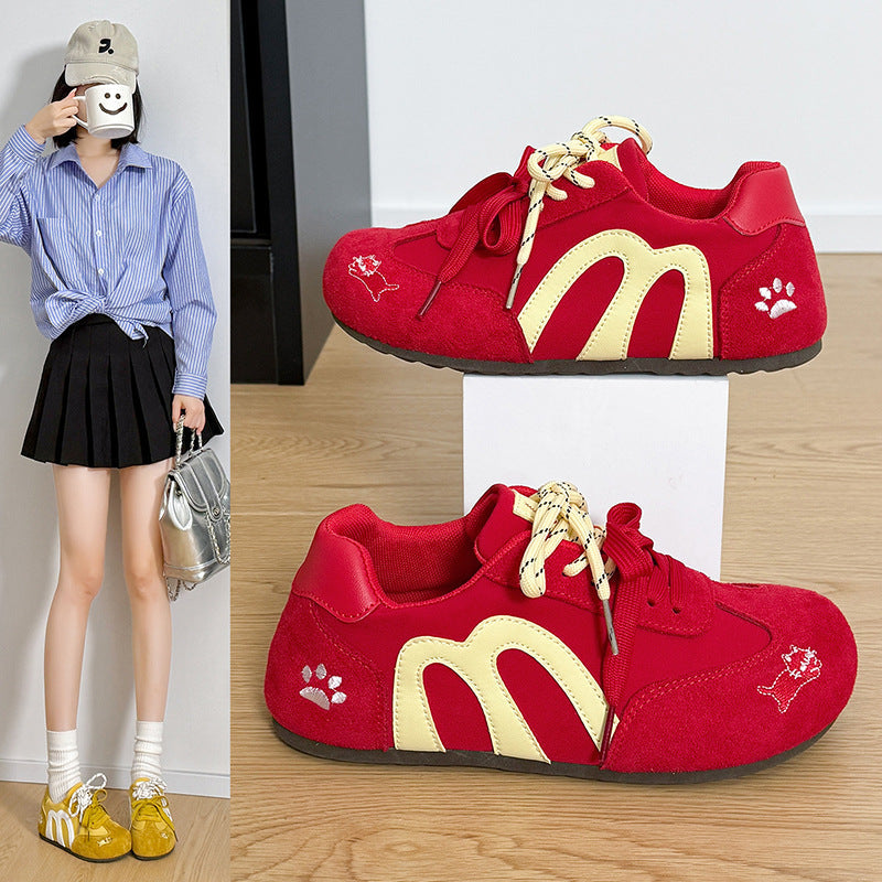 Damen Freizeitsneaker mit tierischem Design und bequemer Dämpfung R&B