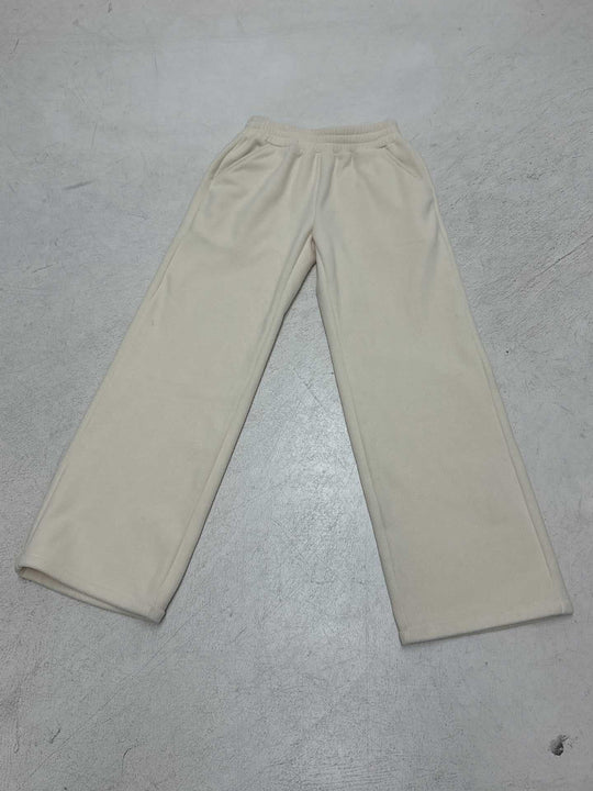 Damen Flauschige Jogginghose mit elastischem Bund und Seitennahttaschen R&B