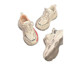Damen sportliche Lauf Sneakers mit dickem Plateausohle R&B