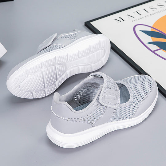 Damen Sportliche Gesundheits-Sneaker mit atmungsaktivem Obermaterial und verstellbarem Klettverschluss R&B