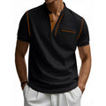 Herren Polo-Shirt mit modischem Henley-Kragen und praktischer Brusttasche