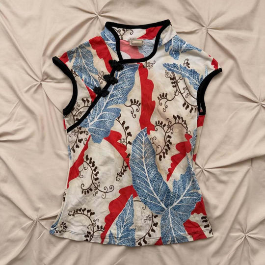 Damen Chinesisches Dekorativ-T-Shirt R&B