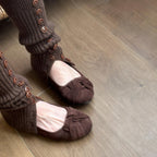 Damen Ballerinas mit weich gepolstertem Futter und eleganter Schleife R&B