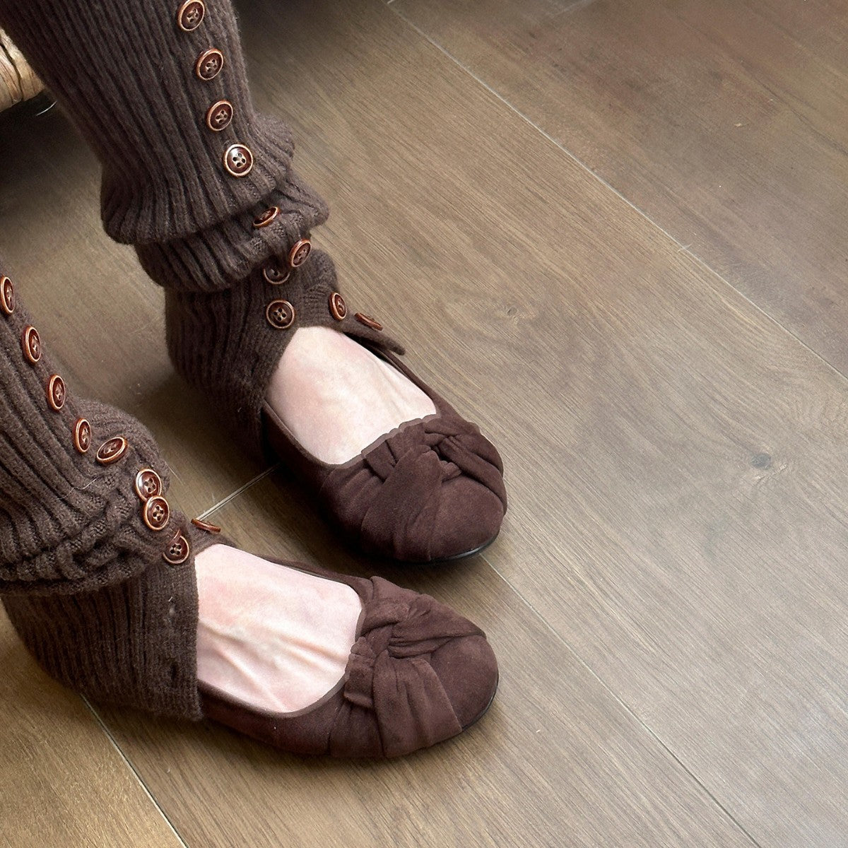 Damen Ballerinas mit weich gepolstertem Futter und eleganter Schleife R&B