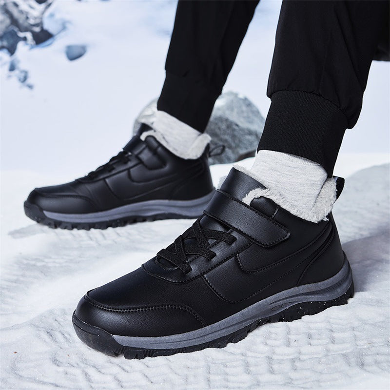 Damen Warmgefütterte Winterstiefel mit rutschfester Sohle und verstellbarem Klettverschluss R&B