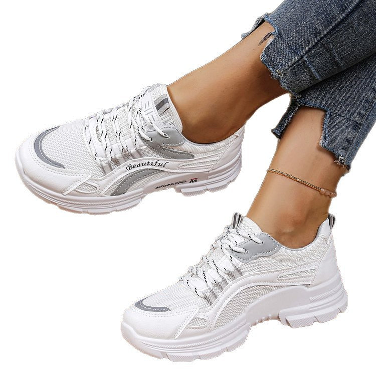 Damen Sportliche Sneakers mit atmungsaktivem Mesh-Obermaterial und komfortabler Dämpfung R&B