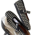 Damen Ballerinas mit funkelnden Strassverzierungen R&B