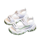 Damen Sportliche Sandalen mit verstellbarem Klettverschluss und rutschfester Sohle EB