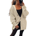 Damen Übergroßer Strickcardigan R&B
