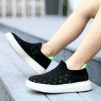 Damen Bequeme Slip-On Sneakers mit atmungsaktivem Obermaterial und flexibel gestalteter Sohle