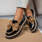 Damen modische Schnürschuhe mit großer Schleife R&B