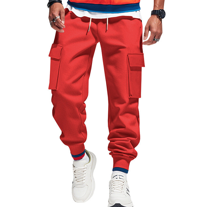 Herren Cargo-Jogginghose mit praktischen Seitentaschen und elastischem Bund R&B