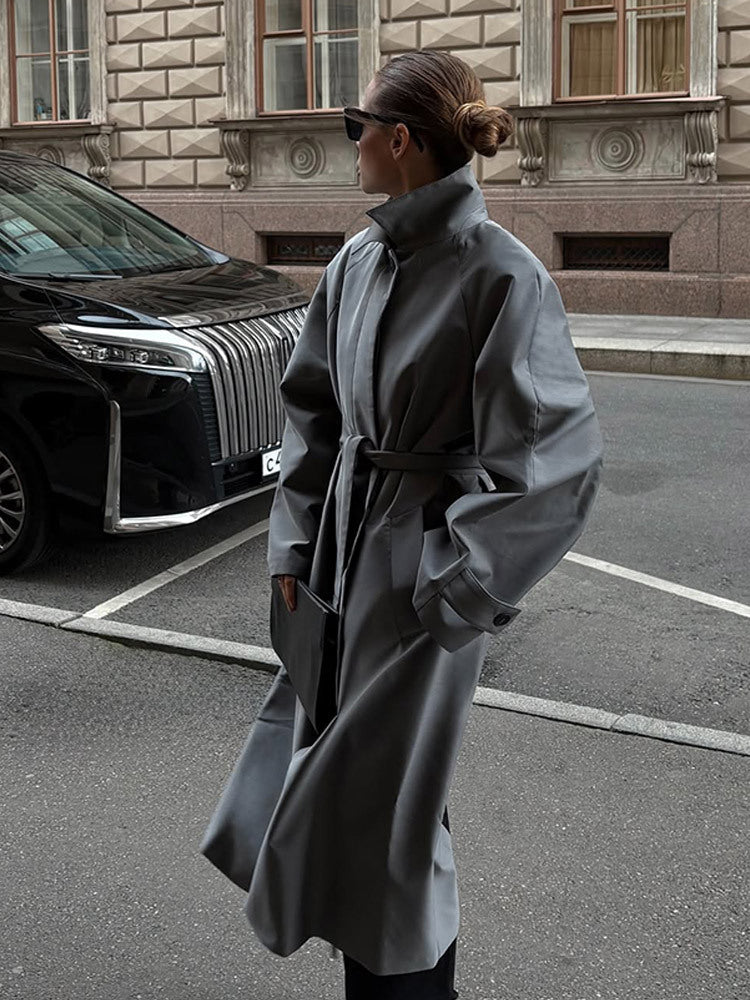 Damen eleganter Trenchcoat mit zeitgemäßen Schnitt R&B