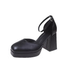 Damen Elegante Plateau-Pumps mit verstellbarem Riemchen R&B