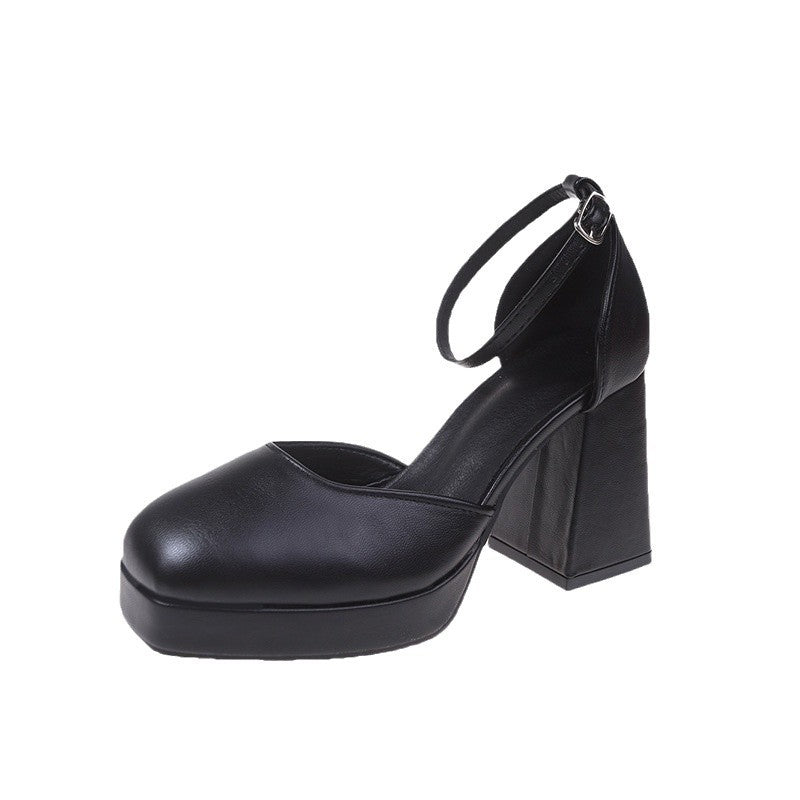 Damen Elegante Plateau-Pumps mit verstellbarem Riemchen R&B