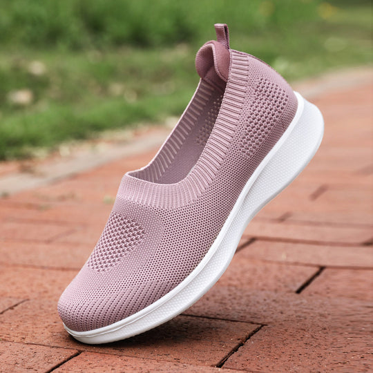 Damen nan nahtloser Slip-On Komfortschuh mit elastischem Maschenobermaterial und federleichter EVA-Laufsohle R&B