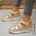 Damen Komfortable Keilsneaker mit verstellbaren Riemen und ergonomischem Fußbett R&B