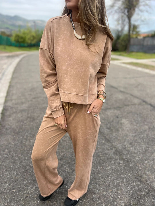 Damen Lässiger Sweatanzug im Vintage-Look R&B