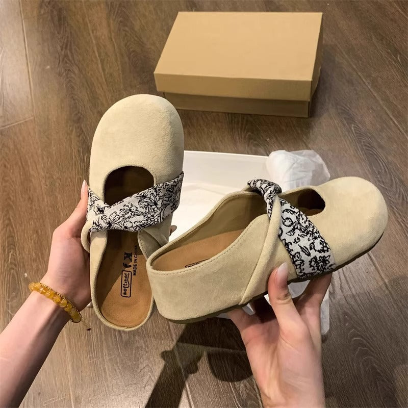 Damen Komfortable Clogs mit modischem Riemendesign R&B