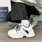 Damen Chunky Sneaker mit rutschfester Sohle und modischen Details R&B