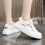 Damen Sportliche Sneaker mit atmungsaktivem Mesh-Obermaterial und dämpfender Sohle R&B