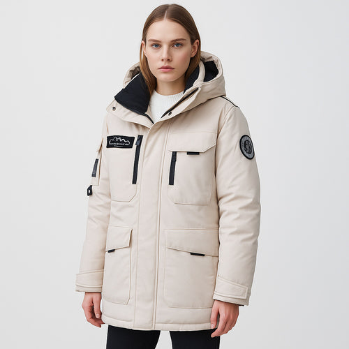 Damen Winterparka mit praktischen Taschen und verstellbarem Kapuzensystem R&B