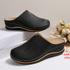 Damen Komfortable Clogs mit eleganter Spitzenstruktur und ergonomischem Fußbett R&B