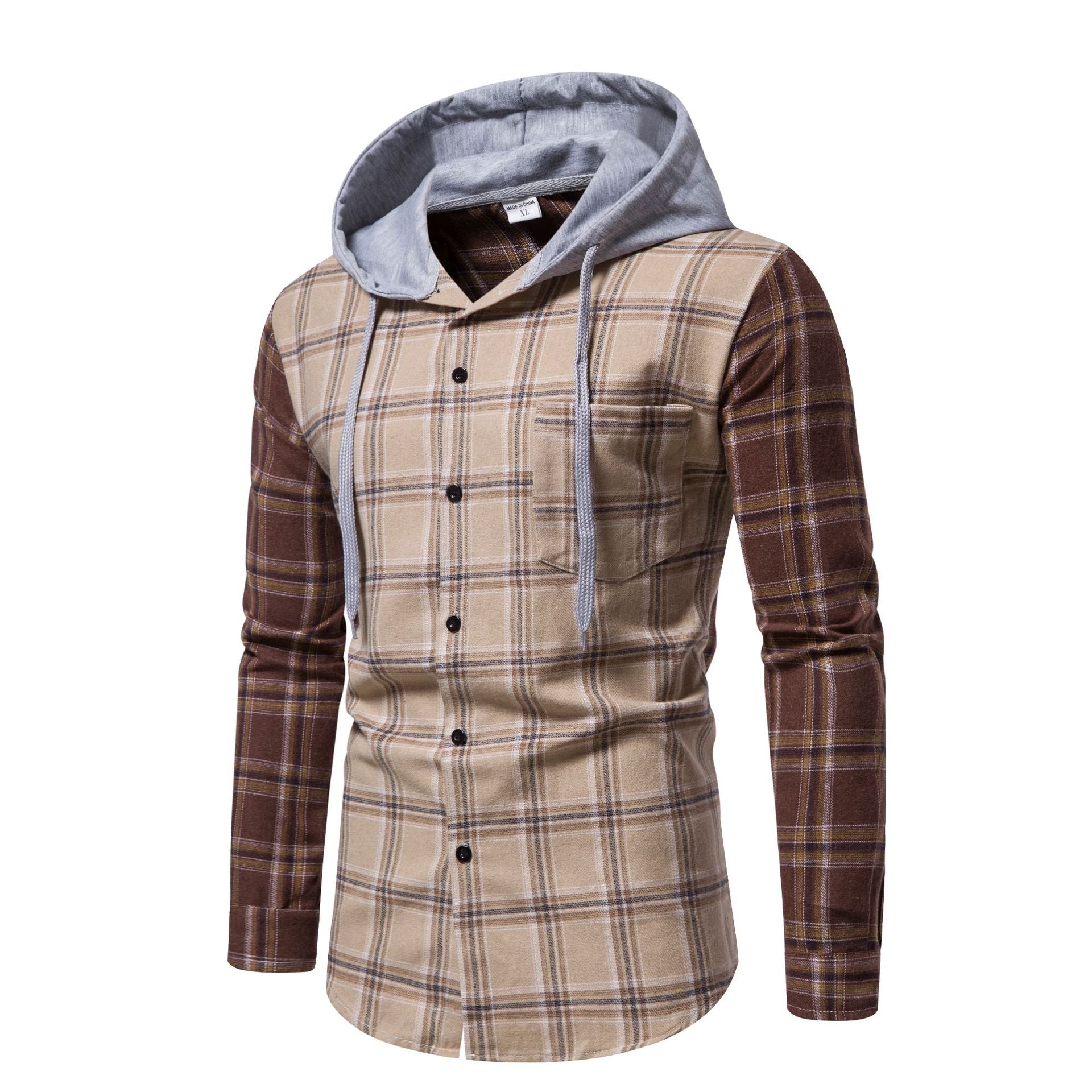 Herren Schultertunika mit integriertem Kapuzendesign