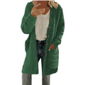 Damen Oversized Fleecejacke mit Knopfdetails und praktischen Taschen