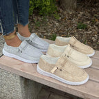 Damen Slip-On Sneakers mit elastischem Riemen R&B