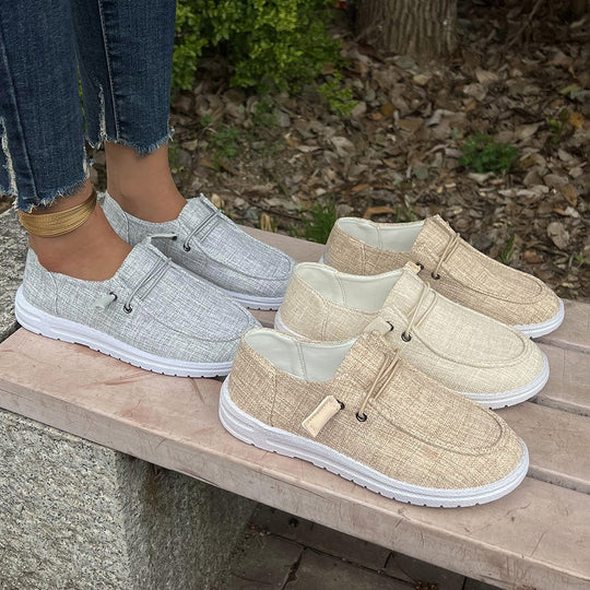 Damen Slip-On Sneakers mit elastischem Riemen R&B